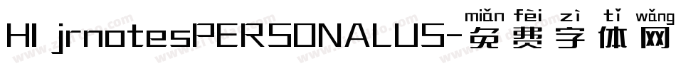 HI jrnotesPERSONALUS字体转换